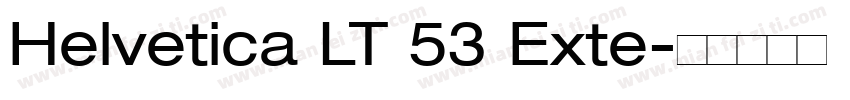 Helvetica LT 53 Exte字体转换